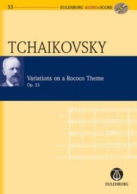 Tchaikovsky: Variations on a Rococo Theme Opus 33 (Study Score + CD) published by Eulenburg